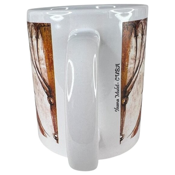 New Ileana Mulet Cuban Artist Ceramic Mug Arte En Casa Ciffee Cup Painter - Picture 5 of 7